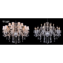 Clear Candle Candelabru mare din cristal K9 cu nuante