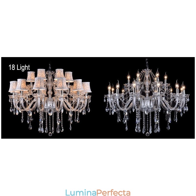 Clear Candle Candelabru mare din cristal K9 cu nuante