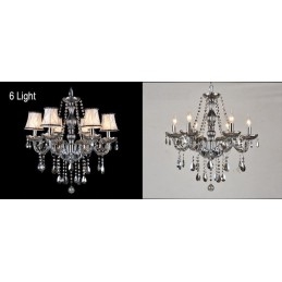 Lumanare de culoare gri Candelabru mare din cristal K9 cu nuante