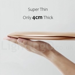 Plafoniere super subțiri cu o grosime de 4 cm, reglabile, în stil nordic modern și contemporan, cu abajur din acril, cu telecomandă, pot fi folosite și ca lampă de perete