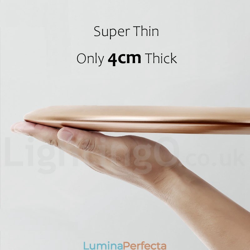 Plafoniere super subțiri cu o grosime de 4 cm, reglabile, în stil nordic modern și contemporan, cu abajur din acril, cu telecomandă, pot fi folosite și ca lampă de perete