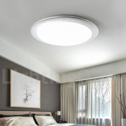 Plafoniere super subțiri cu o grosime de 4 cm, reglabile, în stil nordic modern și contemporan, cu abajur din acril, cu telecomandă, pot fi folosite și ca lampă de perete
