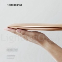 Plafoniere super subțiri cu o grosime de 4 cm, reglabile, în stil nordic modern și contemporan, cu abajur din acril, cu telecomandă, pot fi folosite și ca lampă de perete