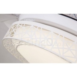 108CM (42") 91CM (36") Ventilator de tavan cu telecomandă modernă și contemporană, cu umbră acrilică, motor din cupru pur.