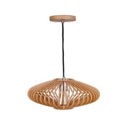 Candelabru din lemn cu lanternă cu 1 lumină, iluminat liniar din lemn pentru mansardă industrială