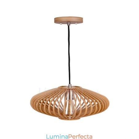 Candelabru din lemn cu lanternă cu 1 lumină, iluminat liniar din lemn pentru mansardă industrială