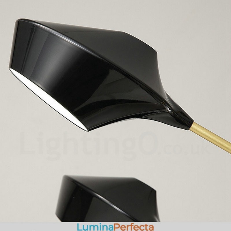 Candelabru retro liniar pe două niveluri 4 lumini cu nuanțe acrilice Garaj în aer liber