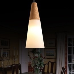 Candelabru stil mini modern contemporan din lemn de bambus