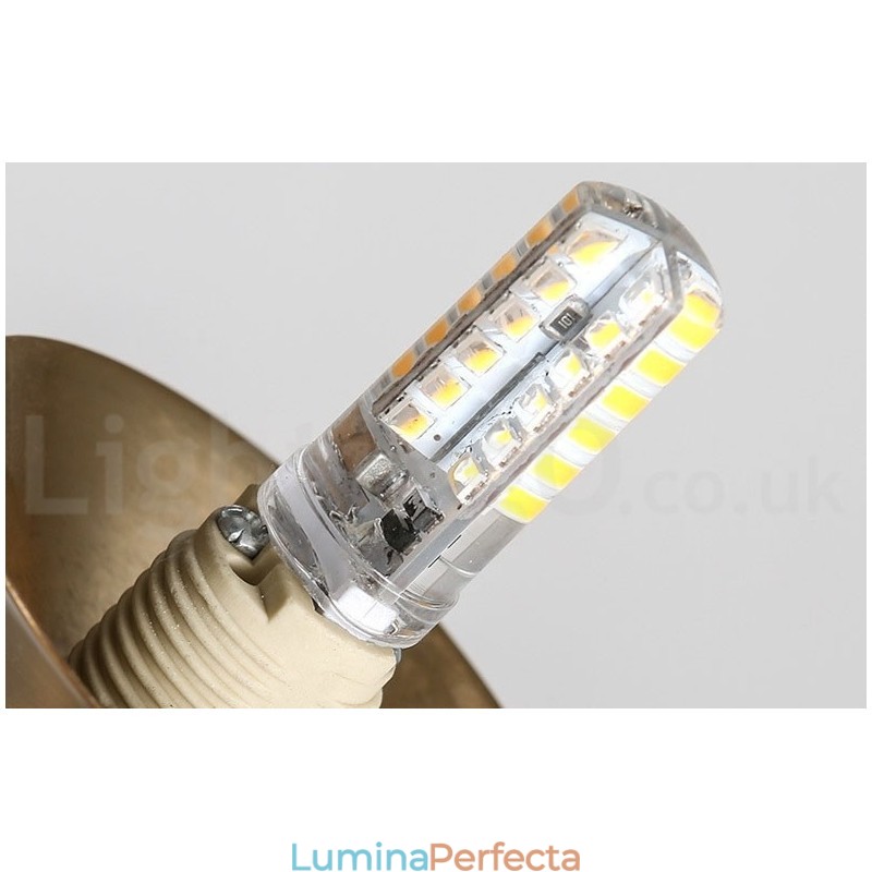 Lampă suspendată cu 1 lumină industrială, în stil mini, galvanizat, vopsit, cu abajur din sticlă