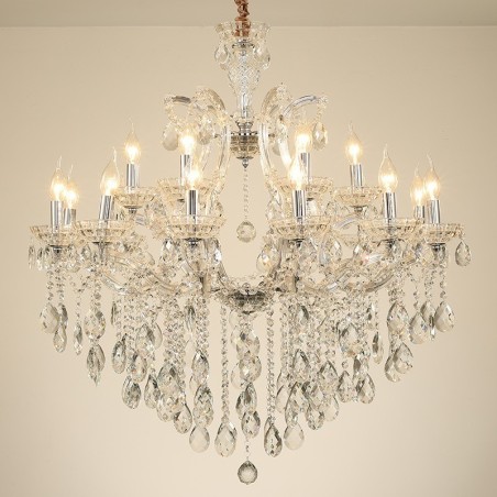 18 (12+6) Lumânare de cristal transparent deschis 18 (12+6) Lumânare de cristal transparent deschis