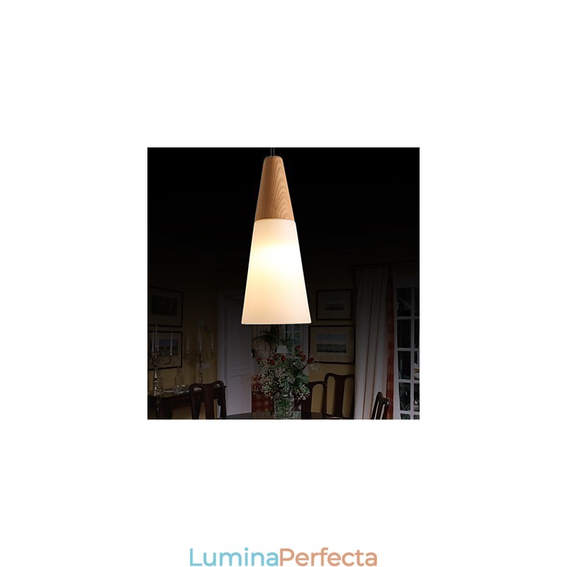 Candelabru stil mini modern contemporan din lemn de bambus