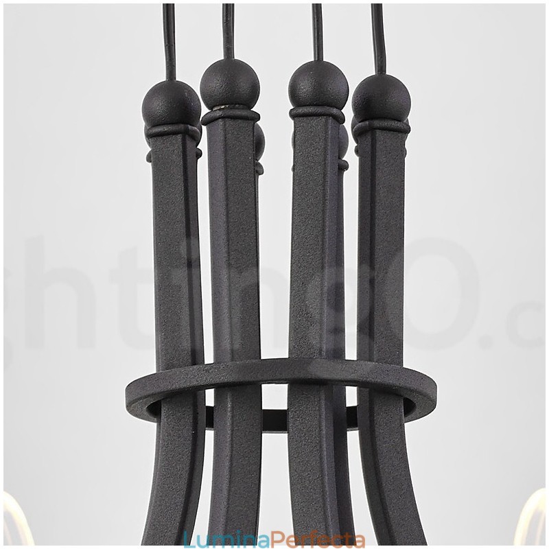 Candelabru de design Nordic Post Modern 2021 cu 8 lumini cu nuanțe acrilice