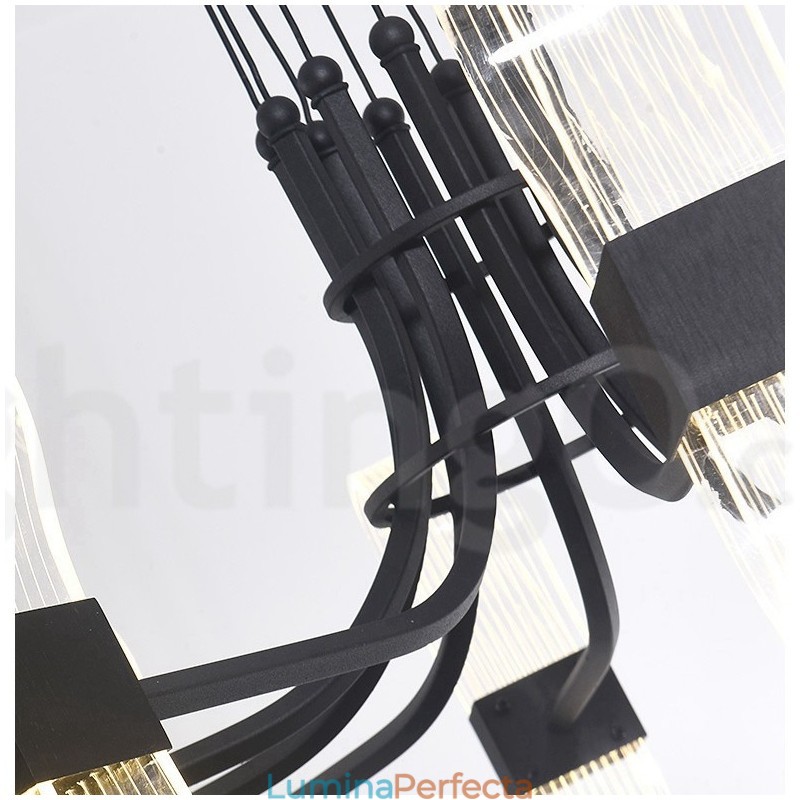 Candelabru de design Nordic Post Modern 2021 cu 8 lumini cu nuanțe acrilice