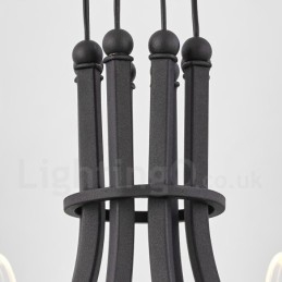 Candelabru cu design nordic post modern 2021 cu 10 lumini cu nuanțe acrilice