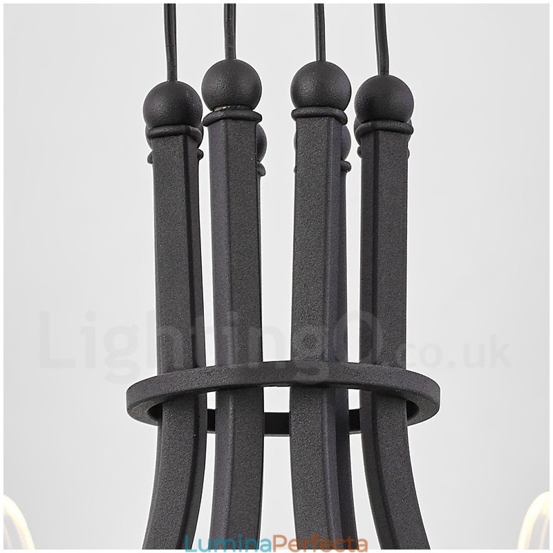 Candelabru cu design nordic post modern 2021 cu 10 lumini cu nuanțe acrilice