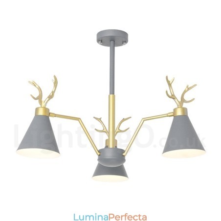 Candelabru Nordic Macaron Modern Antlers cu 3 Lumini Candelabru Nordic Macaron Modern Antlers cu 3 Lumini