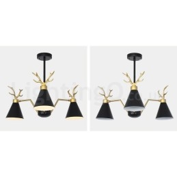 Candelabru Nordic Macaron Modern Antlers cu 3 Lumini