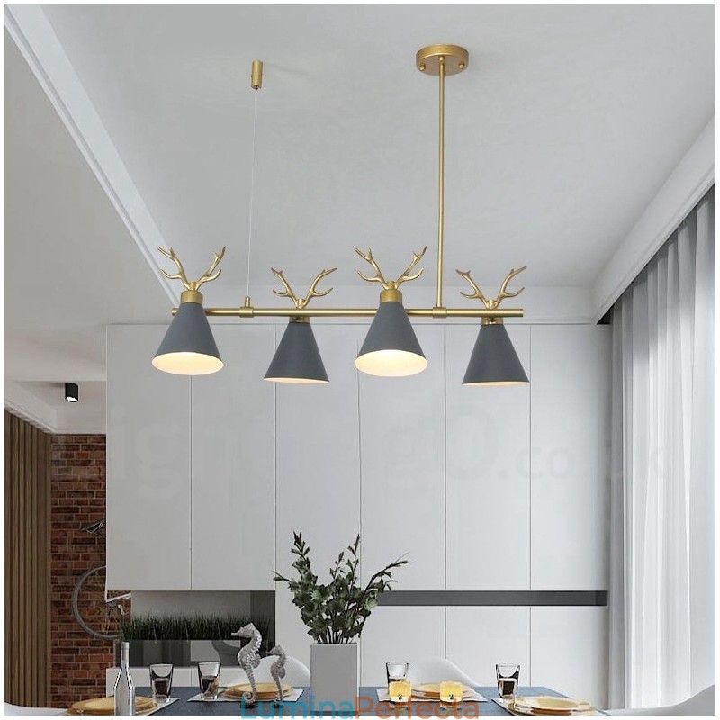 Candelabru Nordic Macaron Modern Antlers cu 4 Lumini