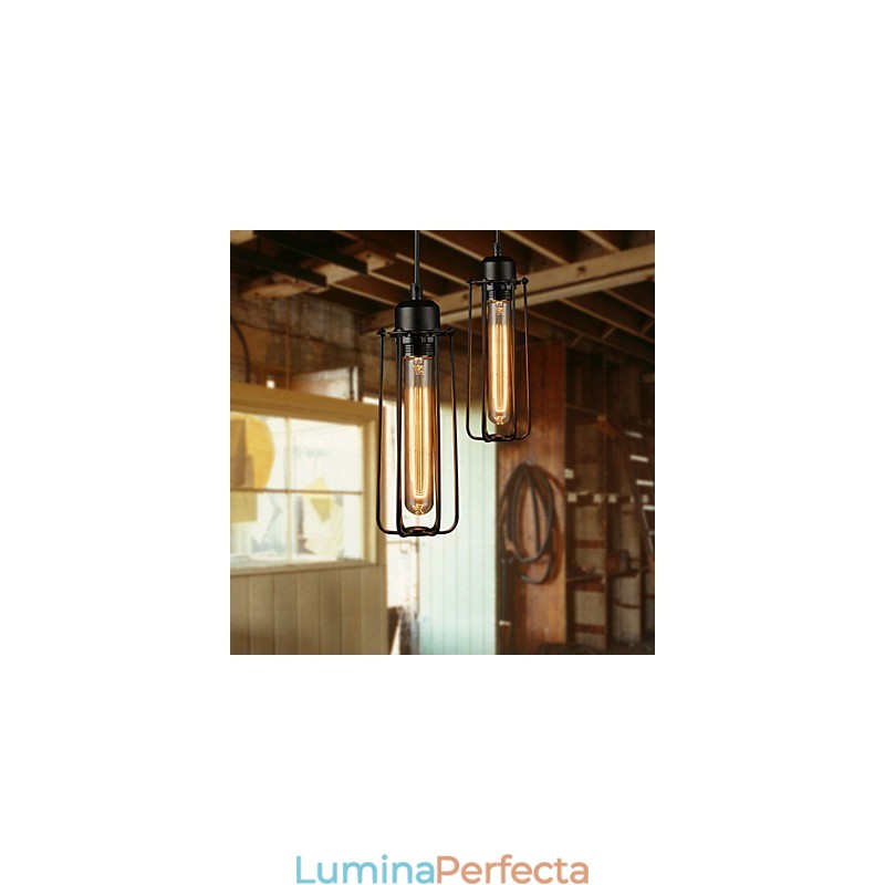 Candelabru Mini Stil Rustic Lodge Retro Metal Pendant Lampă cu 3 Lumini