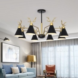 Candelabru Modern Antlers Nordic Macaron cu 8 Lumini