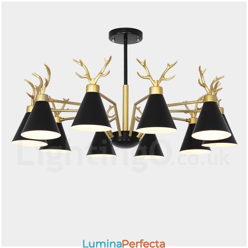 10 candelabru modern nordic Macaron cu coarne