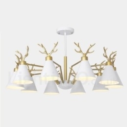 10 candelabru modern nordic Macaron cu coarne