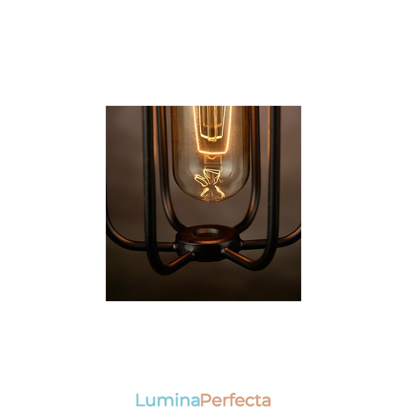 Candelabru Mini Stil Rustic Lodge Retro Metal Pendant Lampă cu 3 Lumini