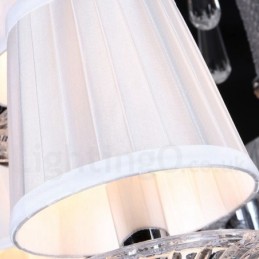 Candelabru de cristal transparent