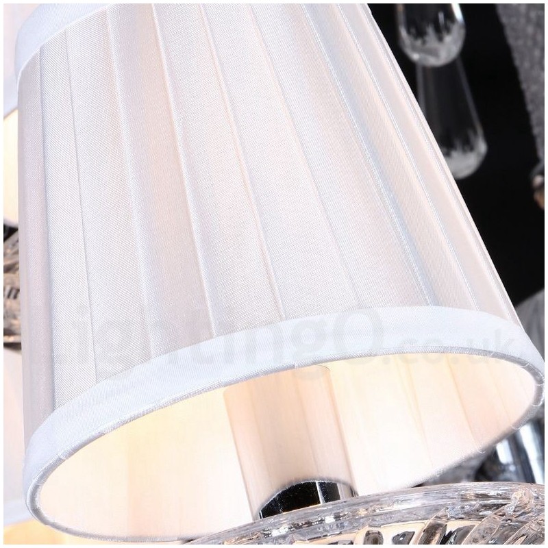 Candelabru de cristal transparent