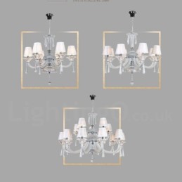 Candelabru de cristal transparent