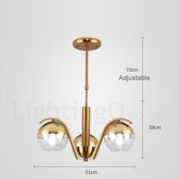 Candelabru Nordic Fashion Aur Argint