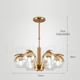 Candelabru Nordic Fashion Aur Argint