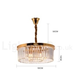 Sala de expoziții de lumini de candelabru de cristal K9 rotund de lux postmodern