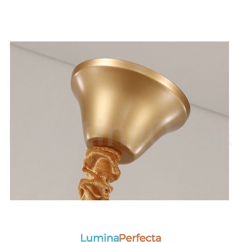 Sala de expoziții de lumini de candelabru cu pandantiv de cristal K9 rotund de lux postmodern