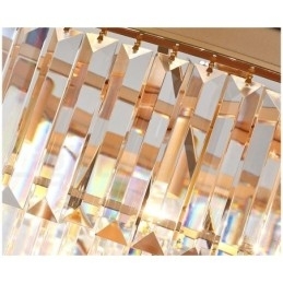 Sala de expoziții de lumini de candelabru cu pandantiv de cristal K9 rotund de lux postmodern