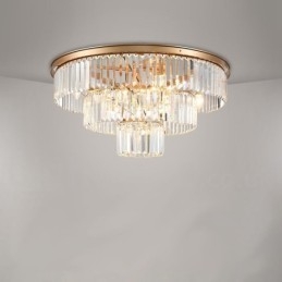 Sala de expoziție de plafoniere rotunde K9 de lux postmodernă cu montare încastrabilă