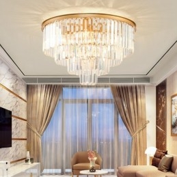 Sala de expoziție de plafoniere rotunde K9 de lux postmodernă cu montare încastrabilă