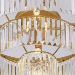 Sala de expoziție de plafoniere rotunde K9 de lux postmodernă cu montare încastrabilă