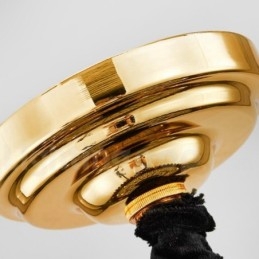 Anul acesta Sala de expoziții Candelabru cu pandantiv din cristal K9 de lux postmodern de aur