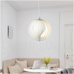 Lampă de suspendare DIY postmodernă Globe White Rotate