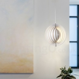Lampă de suspendare DIY postmodernă Globe White Rotate