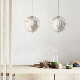 Lampă de suspendare DIY postmodernă Globe White Rotate