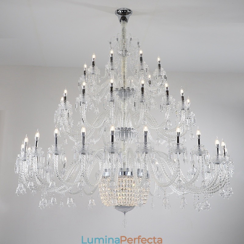 50 Lumini Clar Elegant Lumanare Cristal Lumanare Expozitie Hal