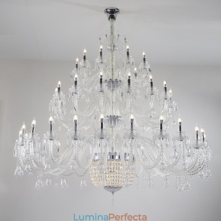 50 Lumini Clar Elegant Lumanare Cristal Lumanare Expozitie Hal