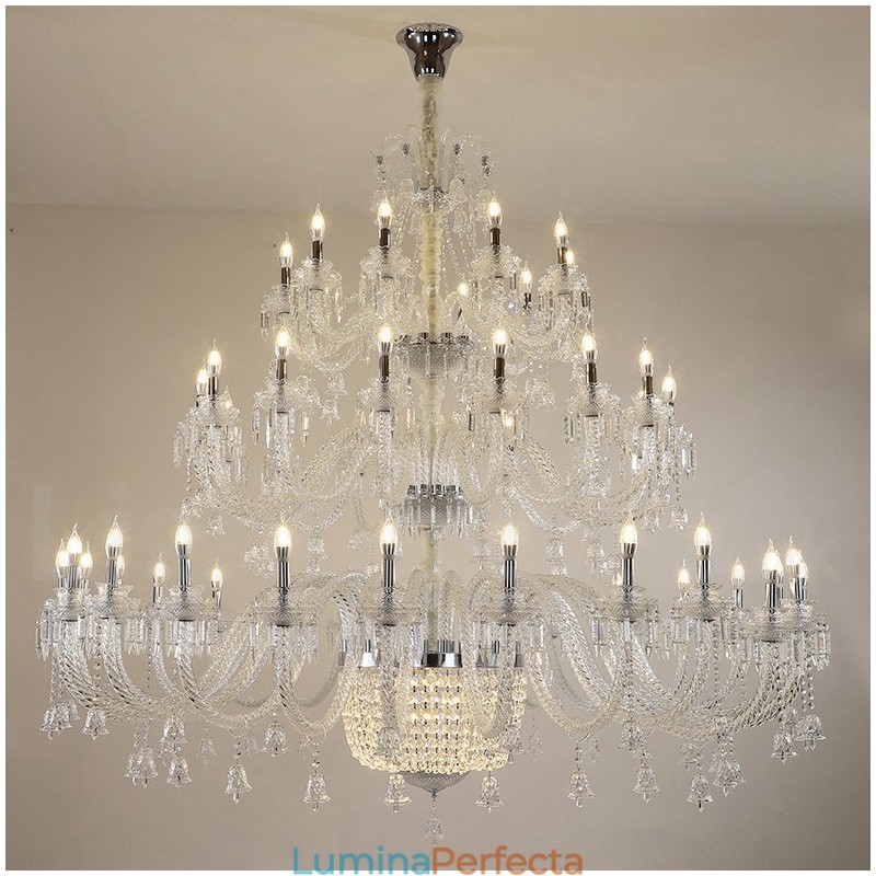 50 Lumini Clar Elegant Lumanare Cristal Lumanare Expozitie Hal