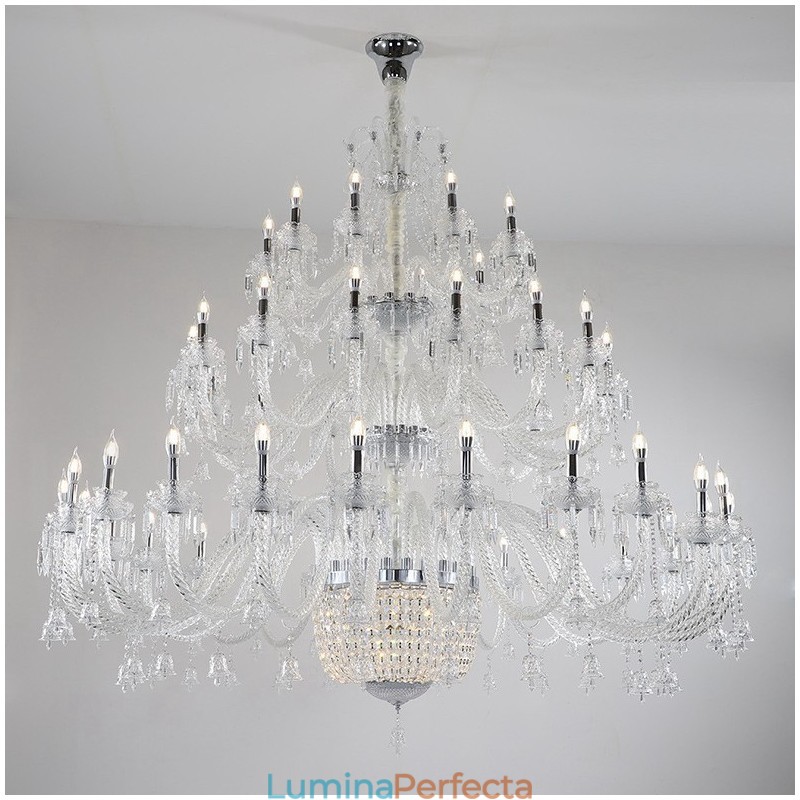 50 Lumini Clar Elegant Lumanare Cristal Lumanare Expozitie Hal