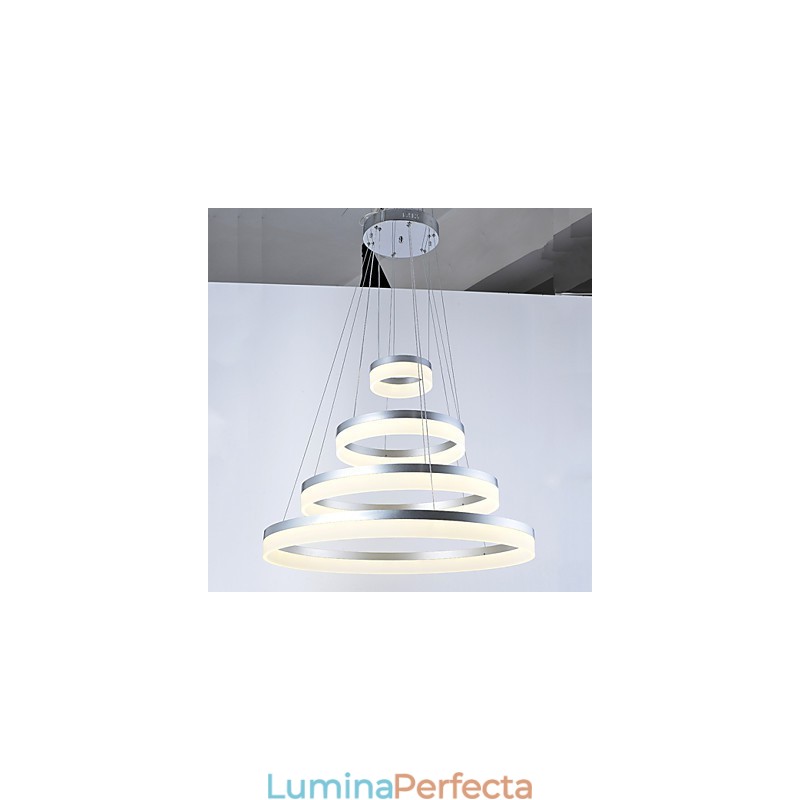 Candelabru din acril Inel pendanta Corpuri de iluminat cu