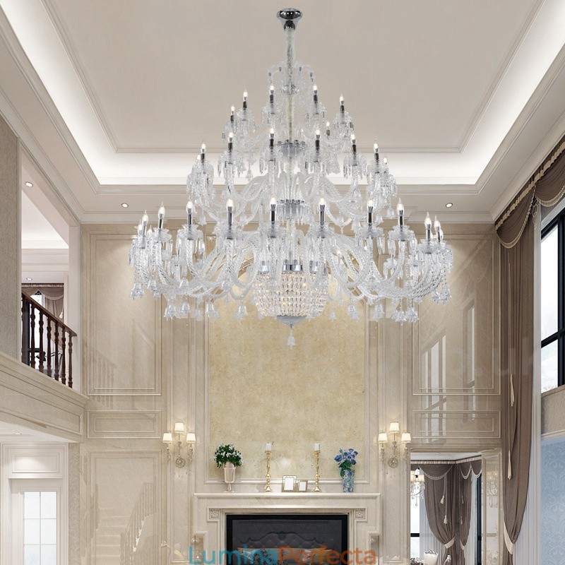 50 Lumini Clar Elegant Lumanare Cristal Lumanare Expozitie Hal