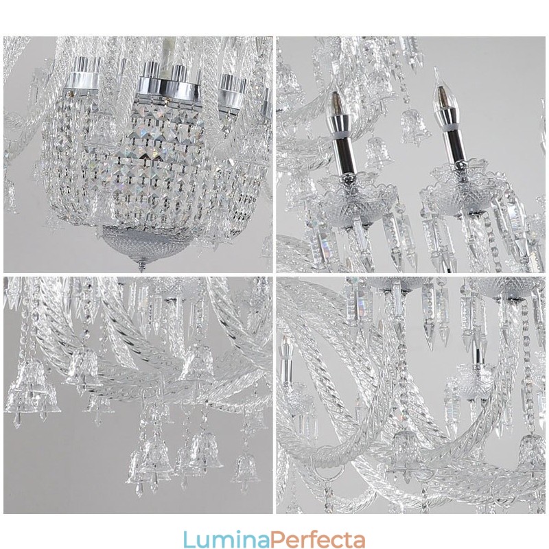 50 Lumini Clar Elegant Lumanare Cristal Lumanare Expozitie Hal