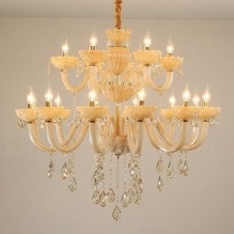 18 (12+6) Lumânare de cristal de șampanie, de lux